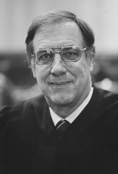 Johnstone, Edward H., J.D.'49-University of Kentucky, District Judge 1977, Photographer: Courier Journal and Louisville Times, Photographer: Larry Spitzer