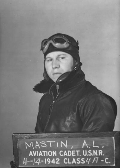 Mastin, A. L., Official United States Navy Photograph, Class 4 A-C, Aviation Cadet, U.S.N.R