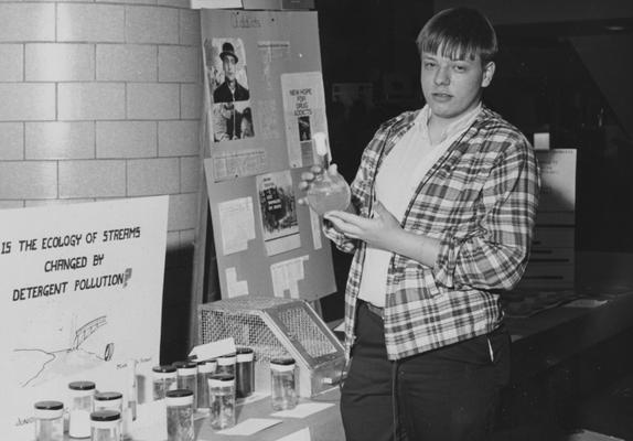 Morris, Mike, Model High School 1966 Fair Exhibit, from Public Relations Department