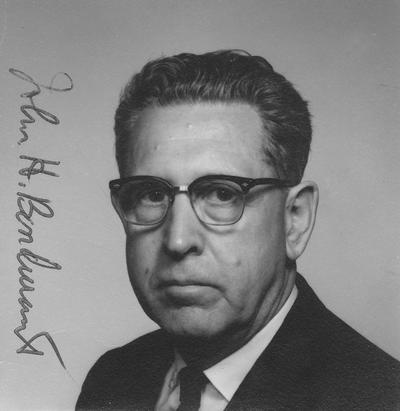 Bondurant, John Harvey, Professor, Agricultural Economics