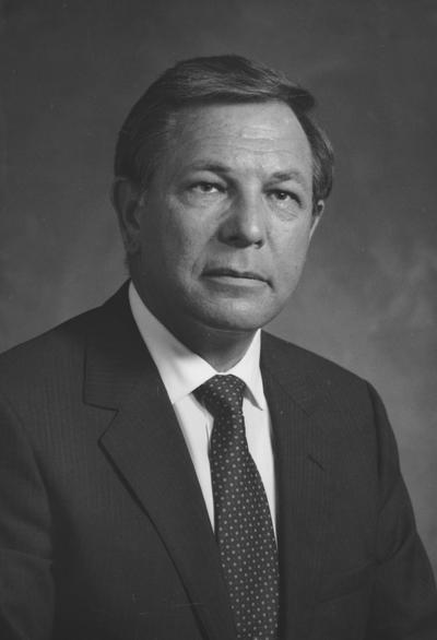 Rose, James, L. attended the University of Kentucky, coal company owner and operator and businessman, Member of the Board of Trustees 1985 - 1994, photographer: Jack Coleman