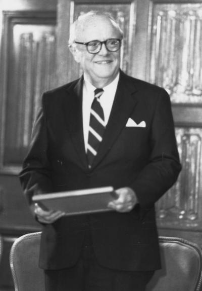 Breathitt, Edward T., b. 1924 d. 14 October 2003, Alumnus, Bachelor of Science, 1948; LL.B., 1950, Governor of Kentucky, 1963 - 1967, Member of Board of Trustees 1964 - 1968; 1982 - 1983; 1993 - 2002