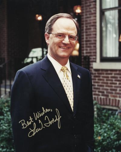 Todd, Lee T., University of Kentucky President, 2001 -, photograph signed by President Lee T. Todd