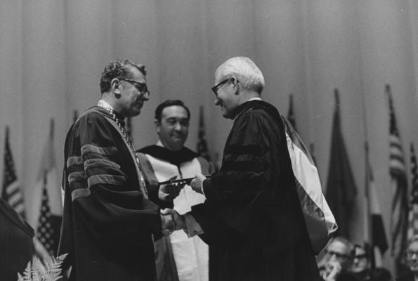 Wilson, Dr. Logan, Honorary Degree Recipient, photograph by Gittings
