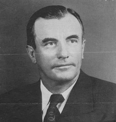 Brown, John Y. (Sr.), Alumnus, College of Law, 1926, Photograph received from Commercial Printing Company papers, May 28, 1954