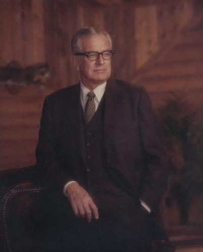 Singletary, Otis A., President of the University of Kentucky 1969-1987, Photographer: Walden's House of Photography Lexington, Kentucky