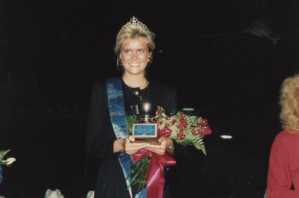 Watt, Kristin Catherine (K.C.), 1989 Homecoming Queen crowned at a football game at Commonwealth Stadium, married name Ms. Scott Crosbie