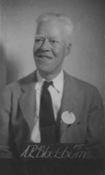 Blackburn, Albert, Class of 1915, attended reunion in 1940