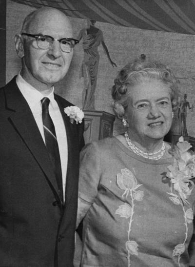 Card, Dana, Professor, College of Agriculture, pictured with spouse