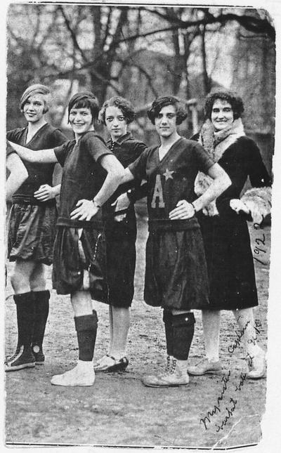 Carrol, Elizabeth (Betty), Alumna, pictured with unidentified group of women