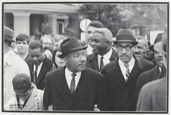 Martin Luther King, Jr. leading the March on Frankfort