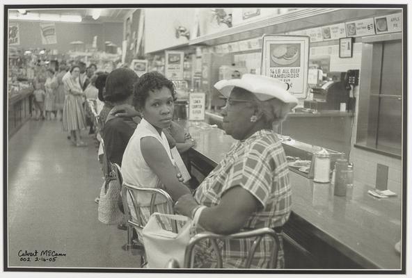 Women at a lunch counter sit-in
