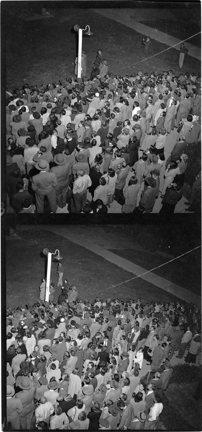 UK Crowd at Airport after Old Miss