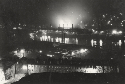 An image of New York City at night