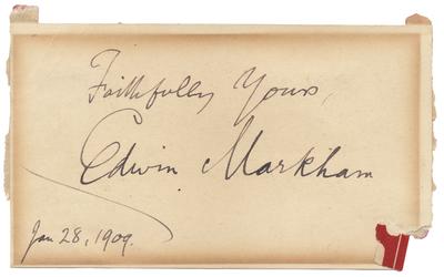 Hand written inscription 