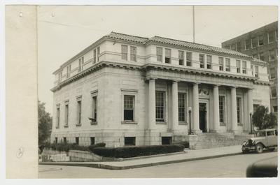 Post office.                          No. 7 // U.S. Post Office // Winchester, Ky., // June 5, 1935 // From S.W. Looking N.E. typed on verso