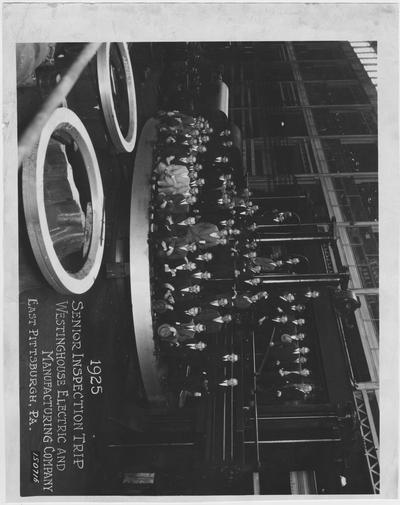 Senior inspection trip to Westing House Electric and Manufacturing Company, East Pittsburgh, Pennsylvania