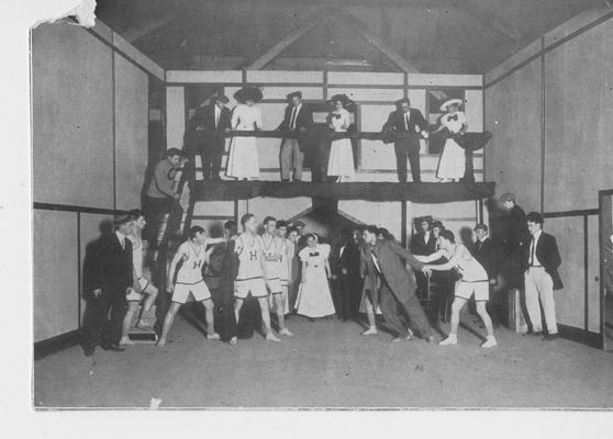 Members of the Strollers organization perform a play; This image is on page 312 of the 1912 Kentuckian