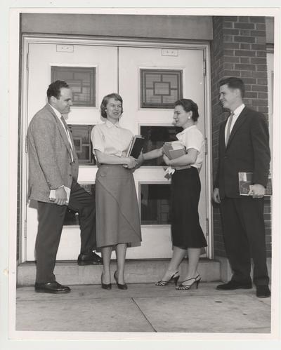 From left to right: James Grosser, Carolyn Ward, and Sylvia Blythe