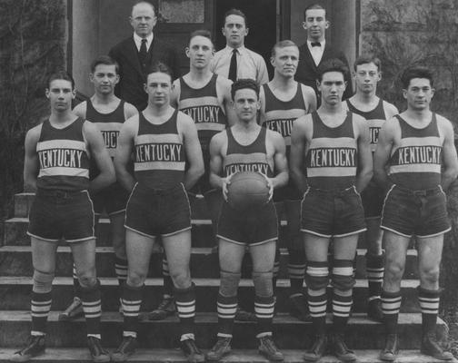 Members of the 1925 basketball team, unidentified