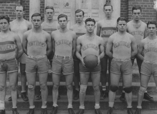 Members of the 1926-27 basketball team, unidentified