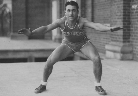 Basketball team member James Cavana. Photo appears on page 276 in the 1930 Kentuckian