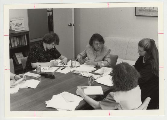 Several women at meeting