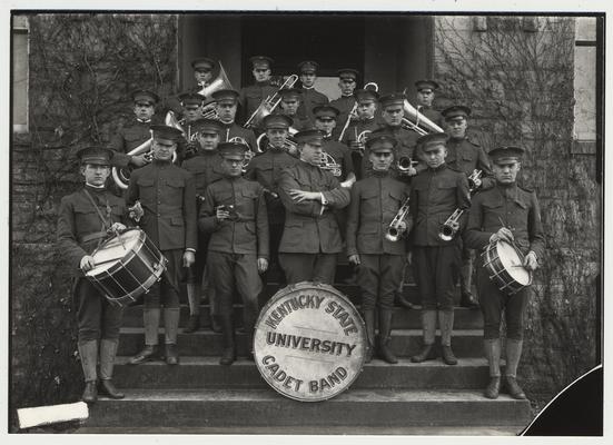 University of Kentucky military training during World War I.  Kentucky State University Cadet Band