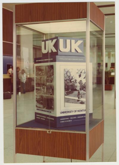 University of Kentucky display at the Bluegrass Airport in 1976-77