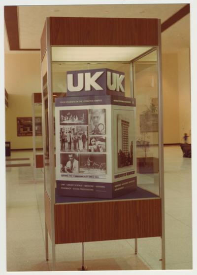 University of Kentucky display at the Bluegrass Airport in 1976-77