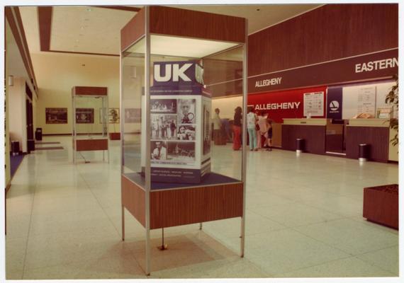 University of Kentucky display at the Bluegrass Airport in 1976-77