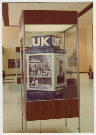 University of Kentucky display at the Bluegrass Airport in 1976-77