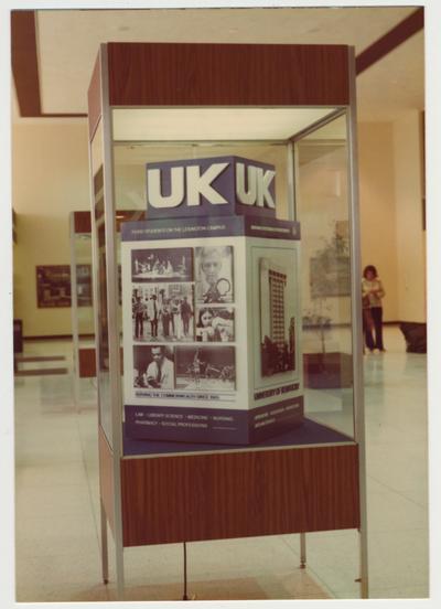 University of Kentucky display at the Bluegrass Airport in 1976-77