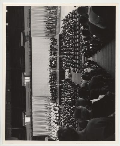 Ceremonies for Frank Dickey's inauguration at Memorial Coliseum