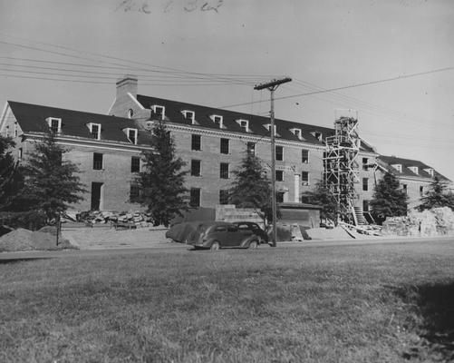 Construction of Bowman Hall, a men's dormitory, was named after John Bowman. Photographer: W. E. Sutherland