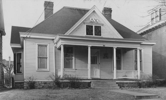Front of the Delta Chi House. This photo is on page 300 of the 1948 