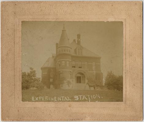 The front of the Gillis Building (then called the Experiment Station). The Gillis Building was built in 1892 and on April 4, 1978, it was named after Ezra Gillis. Photographer: Edgar C. Loevenhart