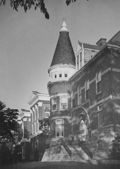 The front of the Gillis Building. The Gillis Building was built in 1892 and on April 4, 1978, it was named after Ezra Gillis. Received  December of 1960 from Public Relations