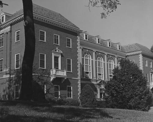 King Library with the original main entrance and porch