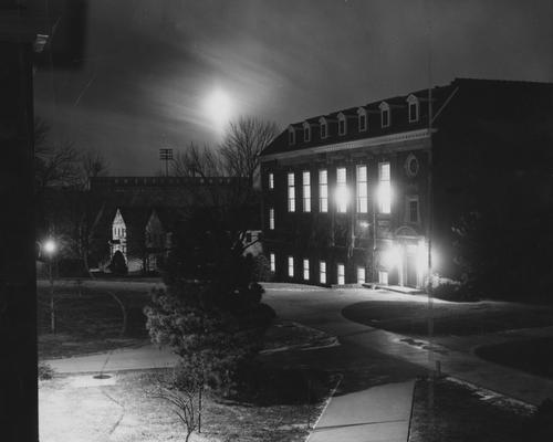 West side of King Library before the addition. Photographer: John Mitchell