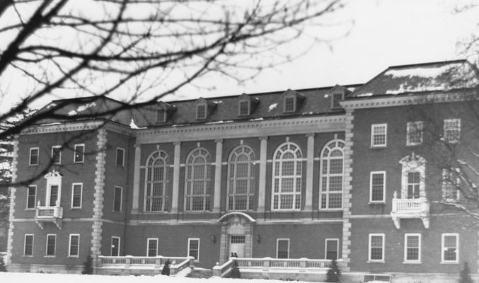 King Library with snow