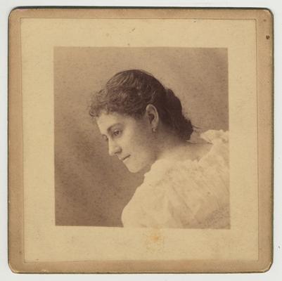 An unidentified female member of James White's family