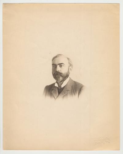 A portrait of an unidentified man.  He is probably related to James White