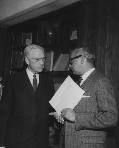 Unidentified attendees at the dedication of the Rare Book Room