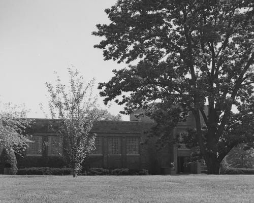 The front of Lafferty Hall