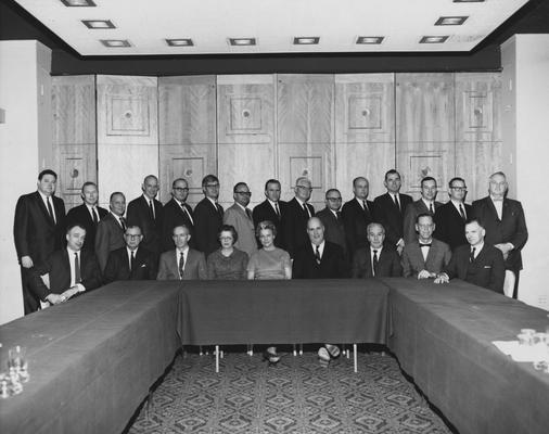 Pictured are members of the Ohio Valley Regional Medical Program Board: Back row-eleventh person going left to right: Dr. Peter Bosomworth, Winrur Williams Smith