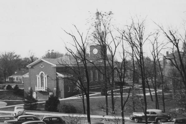 Memorial Hall on the left and Agriculture Building on the right