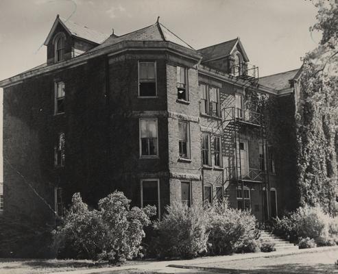 Exterior view of Neville Hall. Received September 19, 1946 from Public Relations