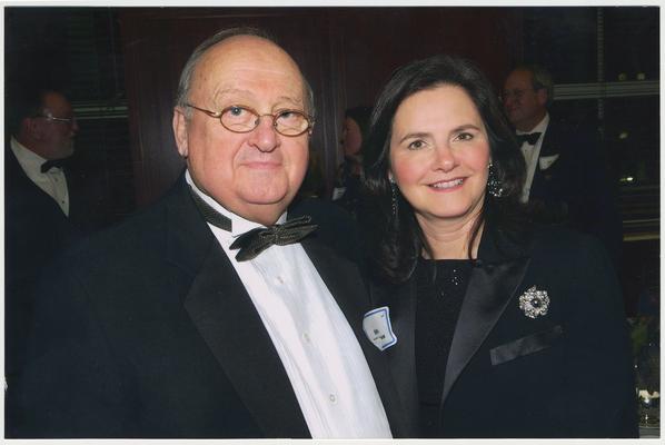 Billy B. Wilcoxson, a Board of Trustees member, and Mary Catherine Wilcoxson (spouse) are at a ceremony for the reopening of the Main Building