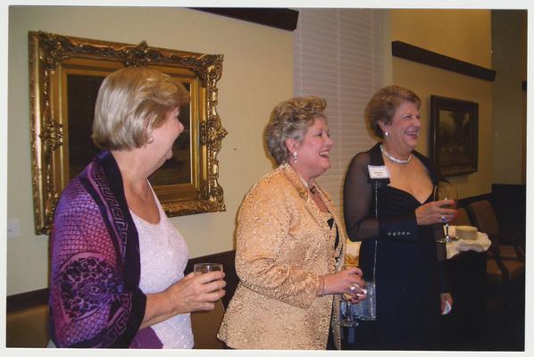 From the left:  Wendy Baldwin (Executive Vice President for Research), Patsy Todd, and Barbara Jones (UK Chief Legal Counsel).  They are at a ceremony for the reopening of the Main Building